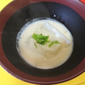 蕪の豆乳煮